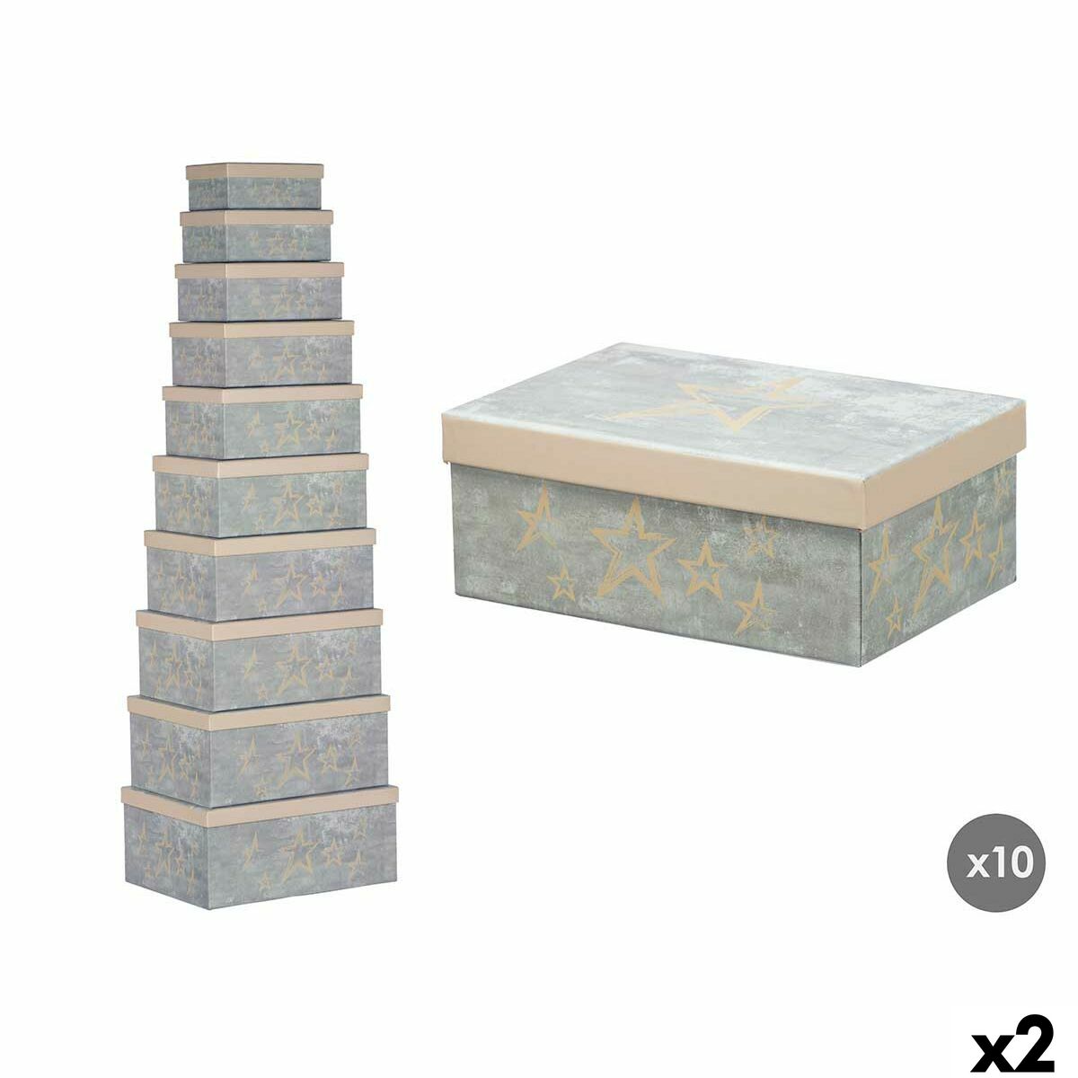 Caixa Decorativa Pincello 64 Creme Cartão (2 Unidades)