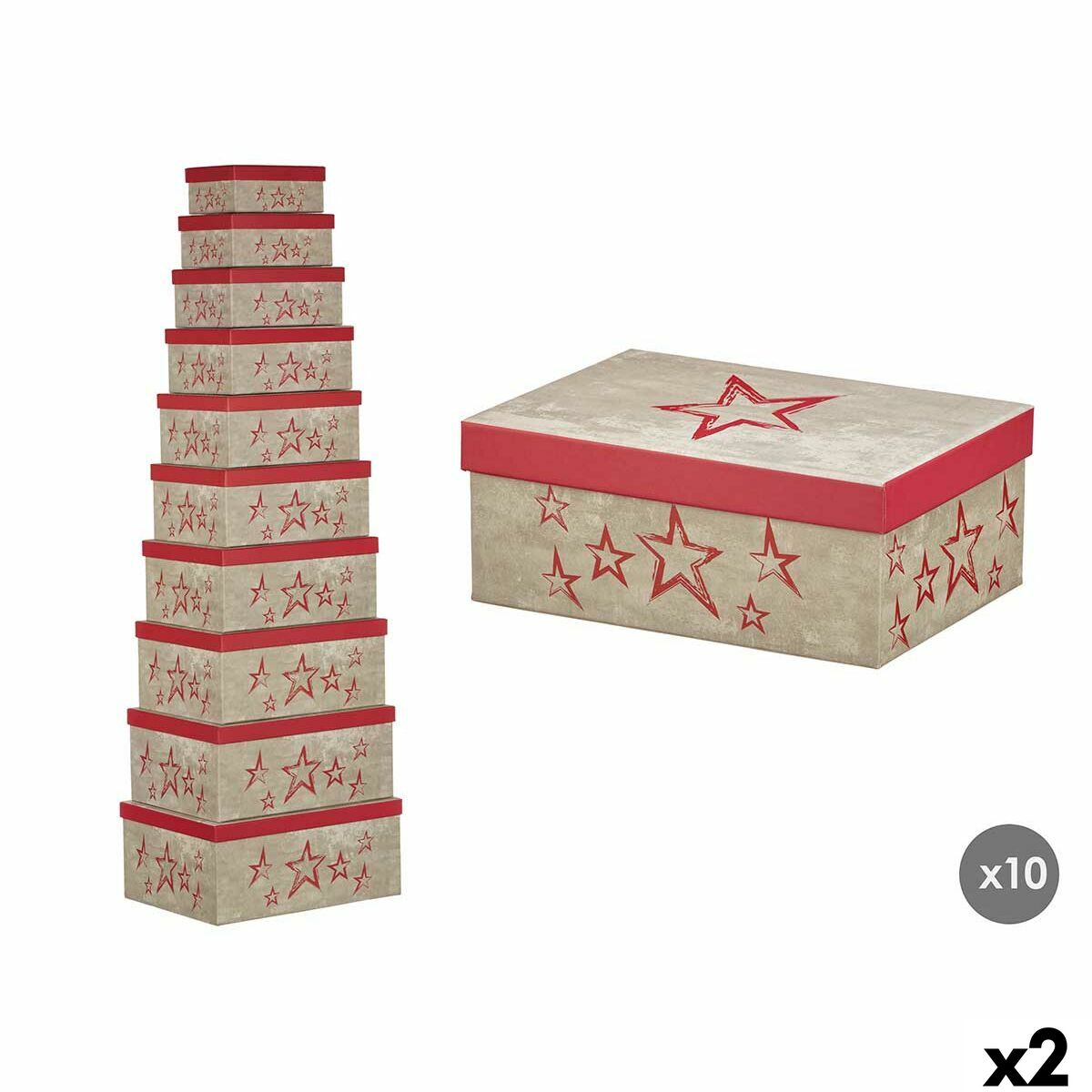 Caixa Decorativa Pincello 67 Cor de Rosa Cartão (2 Unidades)