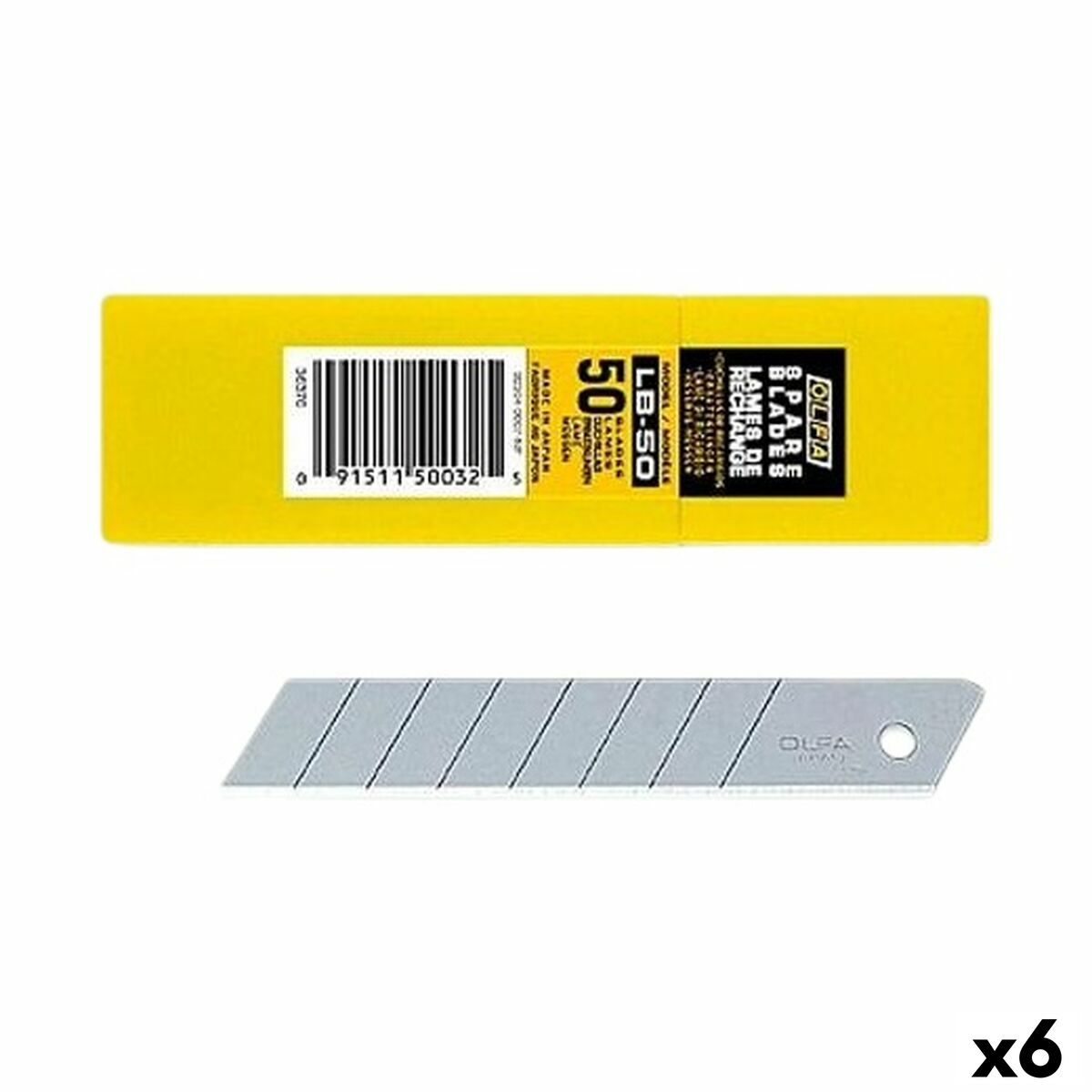 Lâmina de Corte Olfa 100 x 18 mm 6 Unidades