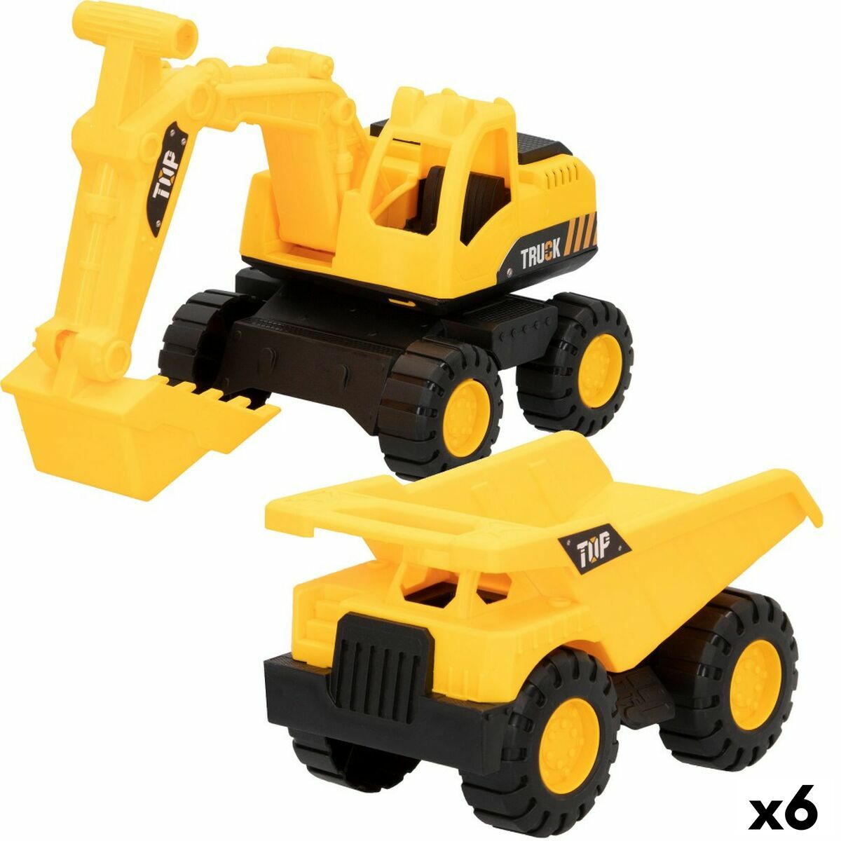 Veículos de Construção Speed & Go 18,5 x 10,5 x 10 cm (6 Unidades)