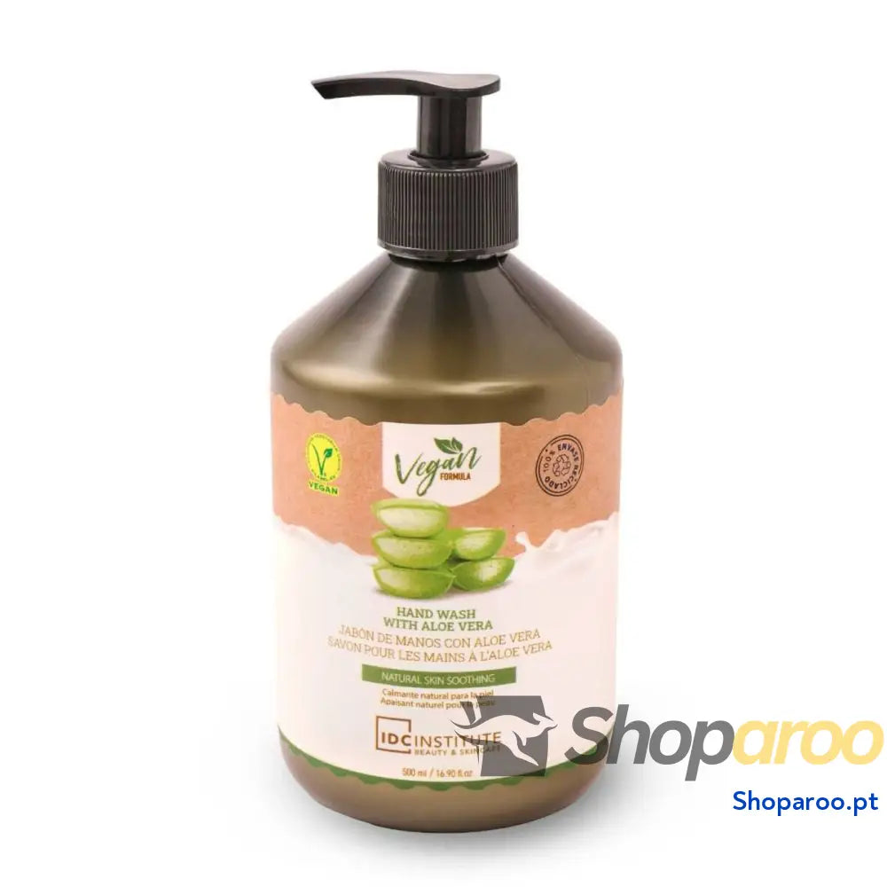Sabonete de Mãos Líquido com Doseador IDC Institute ALOE VERA 500 ml Aloé Vera