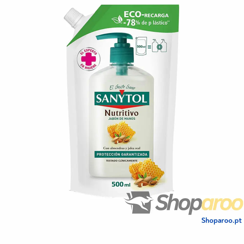 Sabonete de Mãos Sanytol 500 ml Antibacteriano Nutritivo Recarga