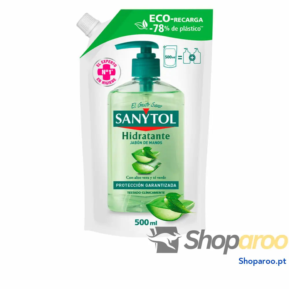 Sabonete de Mãos Sanytol Recarga Aloé Vera 500 ml