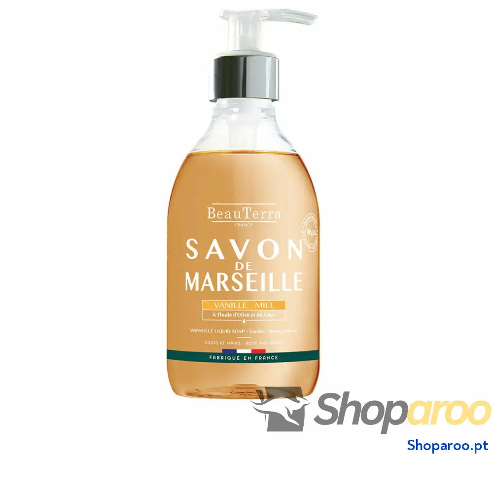 Sabonete Líquido Beauterra Marseille Mãos Universal Mel Baunilha 300 ml