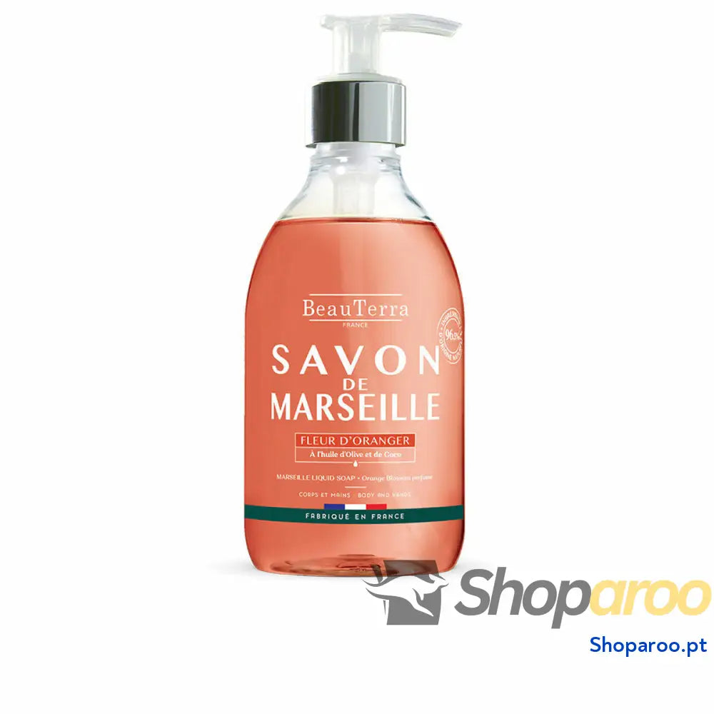 Sabonete Líquido Beauterra Marseille Universal Flor de laranjeir Mãos 300 ml