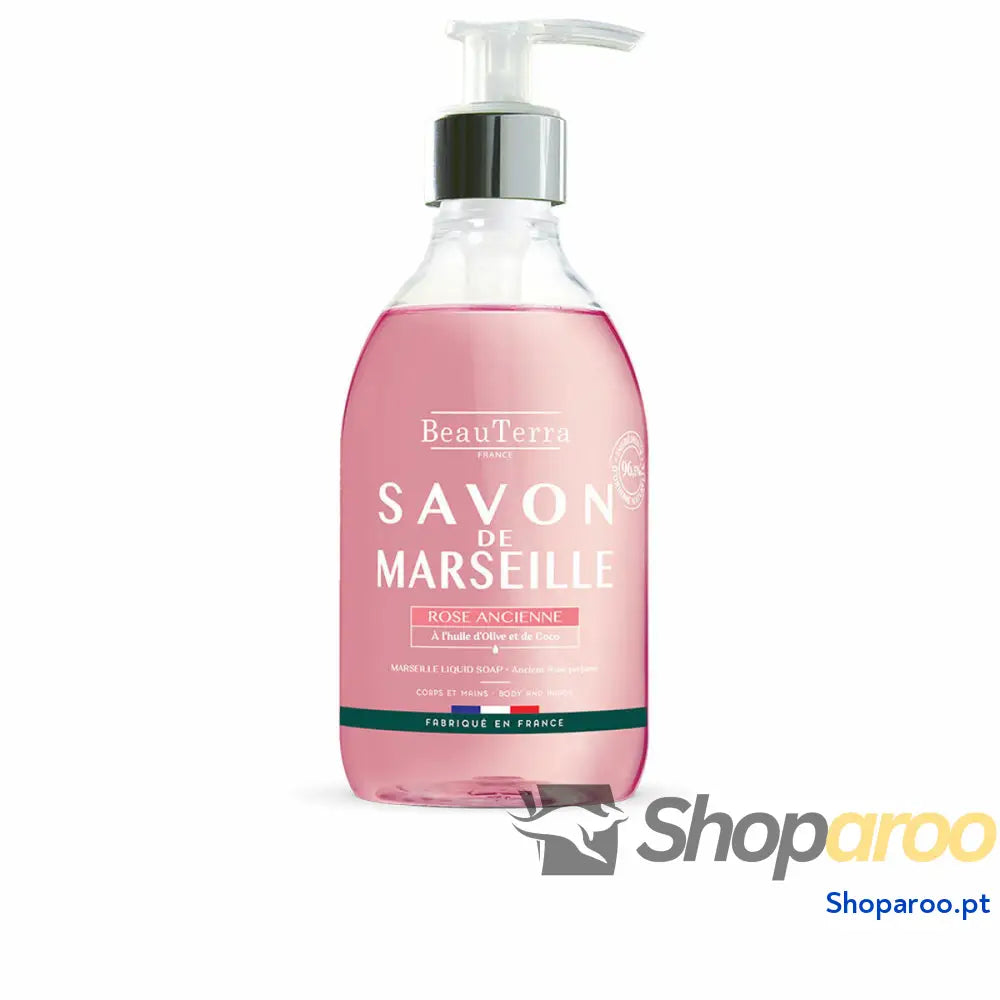 Sabonete Líquido Beauterra Marseille Universal Rosas Mãos 300 ml
