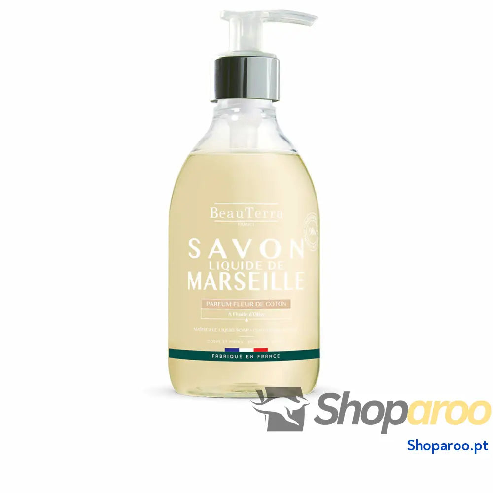 Sabonete Líquido Beauterra Savon de Marseille Flor de algodão 300 ml