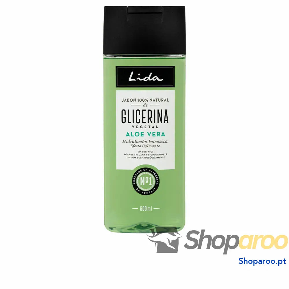 Sabonete Líquido Corporal Com Aloé Vera Lida Jabón Natural 100 % natural 600 ml