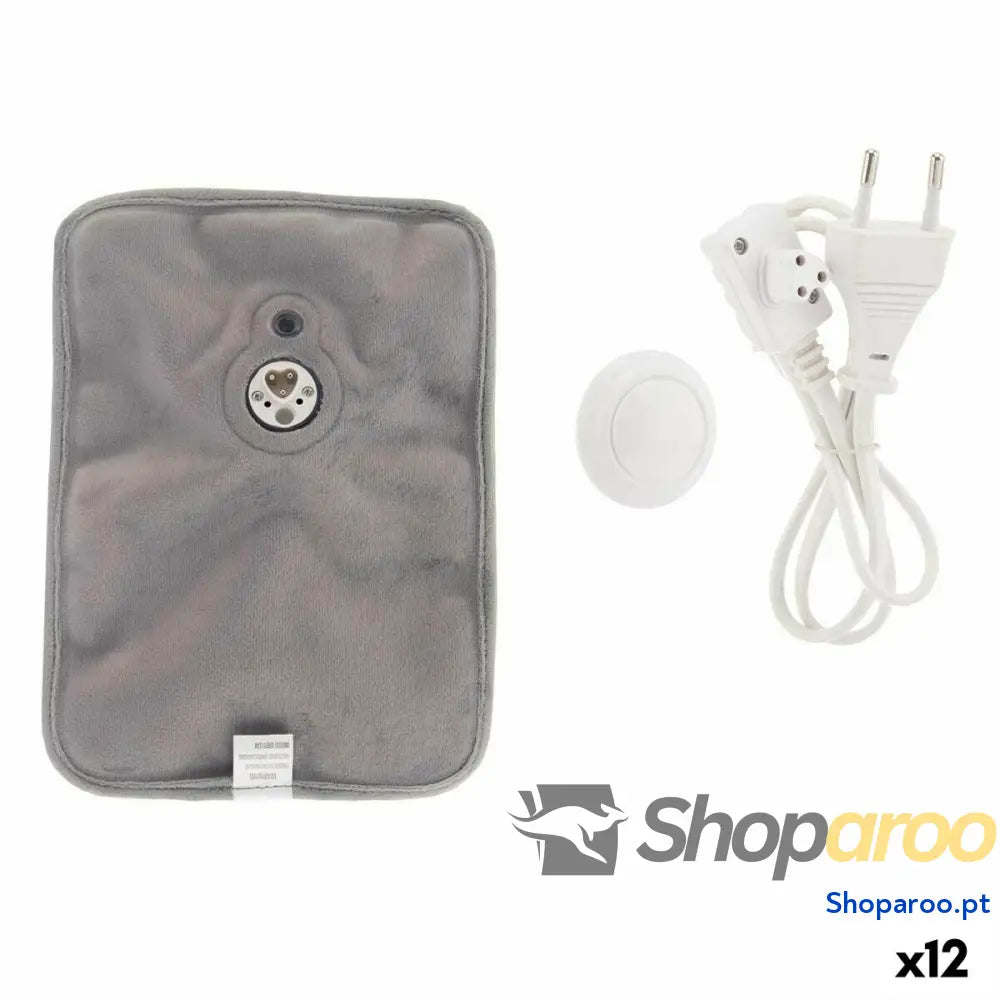 Saco de Água Quente Elétrico Mãos Cinzento Plástico 380 W Veludo (12 Unidades)