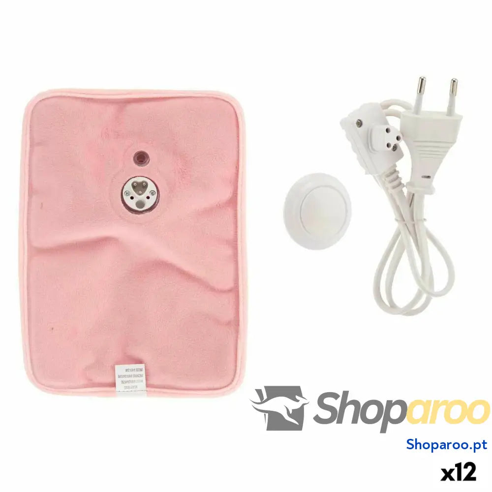 Saco de Água Quente Elétrico Mãos Cor de Rosa Plástico 380 W Veludo (12 Unidades)