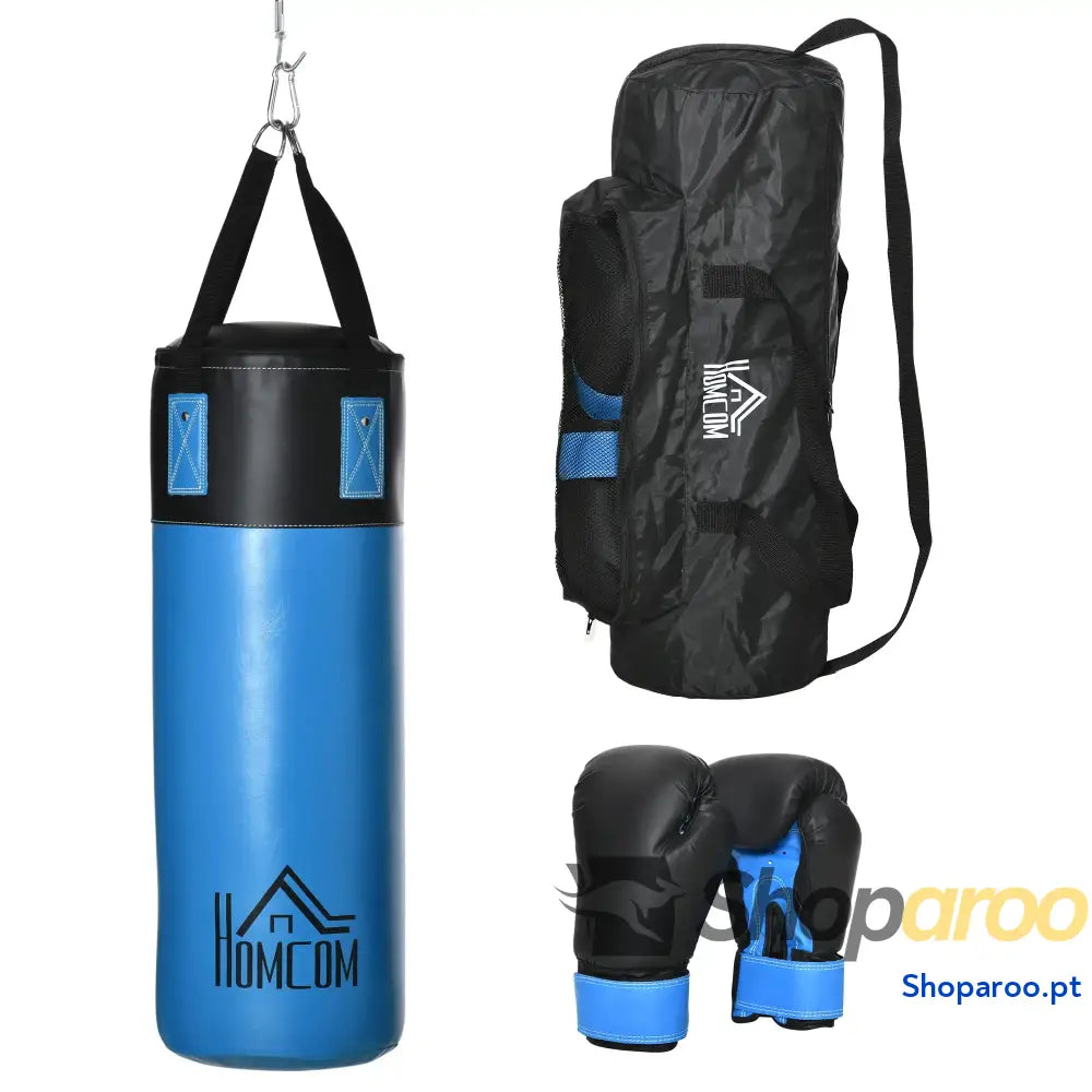 Saco de Boxe Profissional Puching Bag com Luvas 8 oz Gancho e Bolsa Armazenamento Areia Treinamento para Adultos