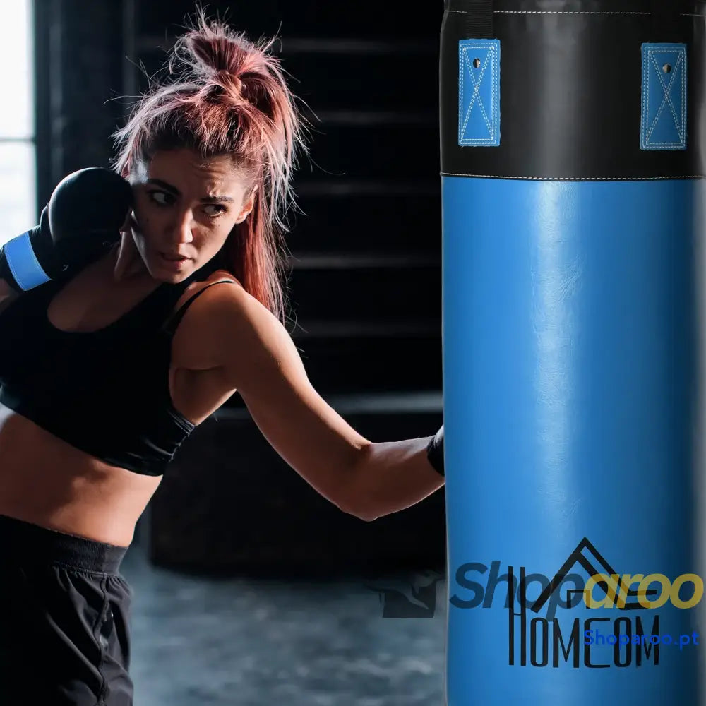 Saco de Boxe Profissional Puching Bag com Luvas 8 oz Gancho e Bolsa Armazenamento Areia Treinamento para Adultos