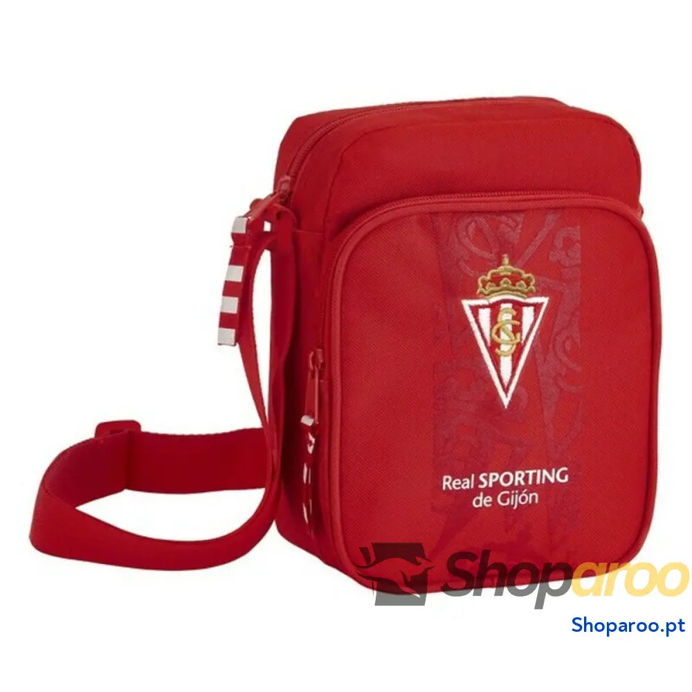 Saco de Ombro Real Sporting Gijón Vermelho (16 x 22 6 cm)
