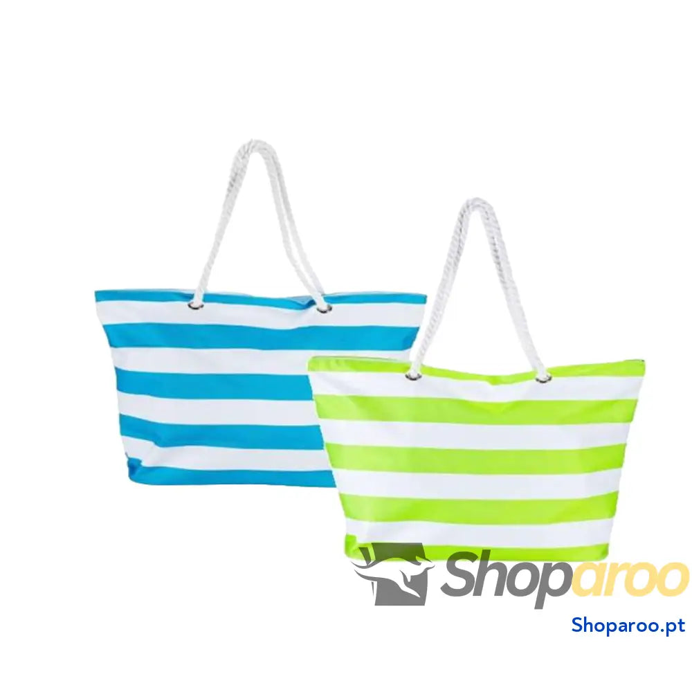 Saco de Praia Bismark Azul Branco Oxford 59 x 19 x 40 cm