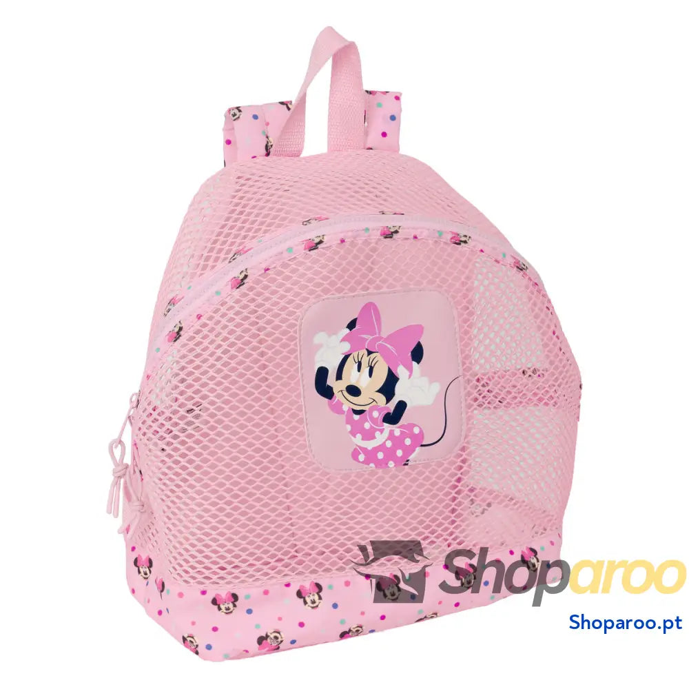 Saco de Praia Minnie Mouse Cor de Rosa