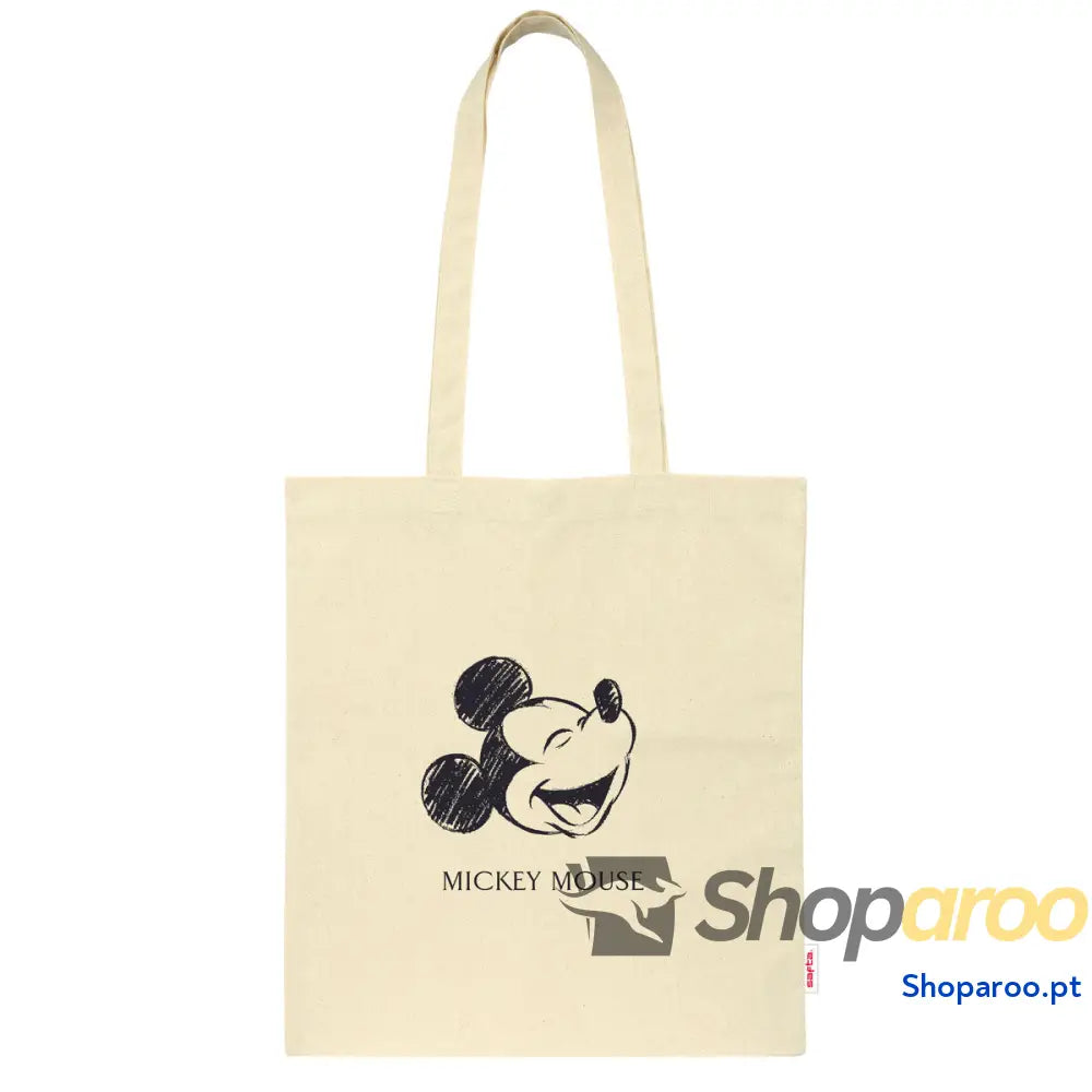 Saco de tecido Mickey Mouse Clubhouse Natural Beige
