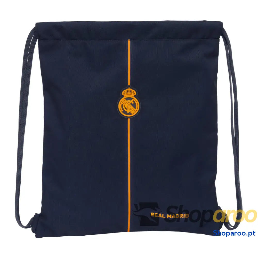 Saco Mochila com Cordas Real Madrid C.F. 2nd Kit 24/25 Azul Marinho 35 x 40 x 1 cm
