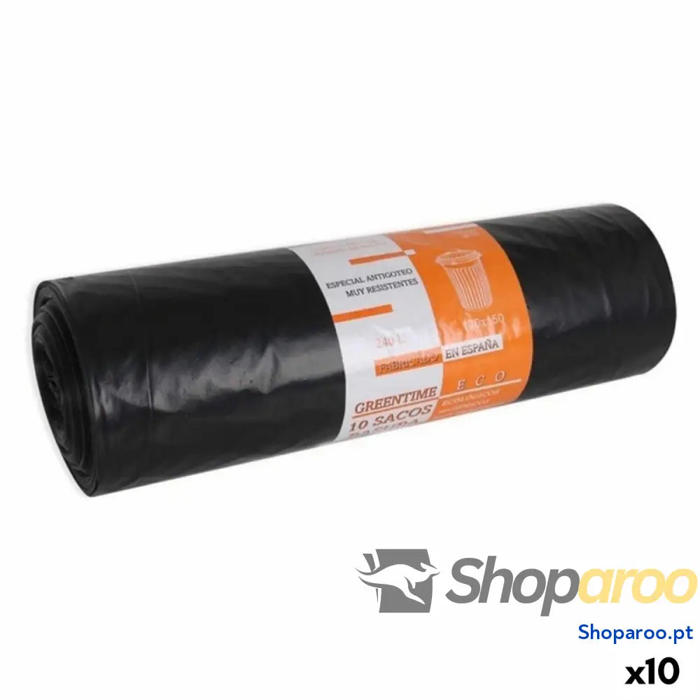 Sacos de Lixo Eco Green Time 48955 Preto (10 Unidades) uds)