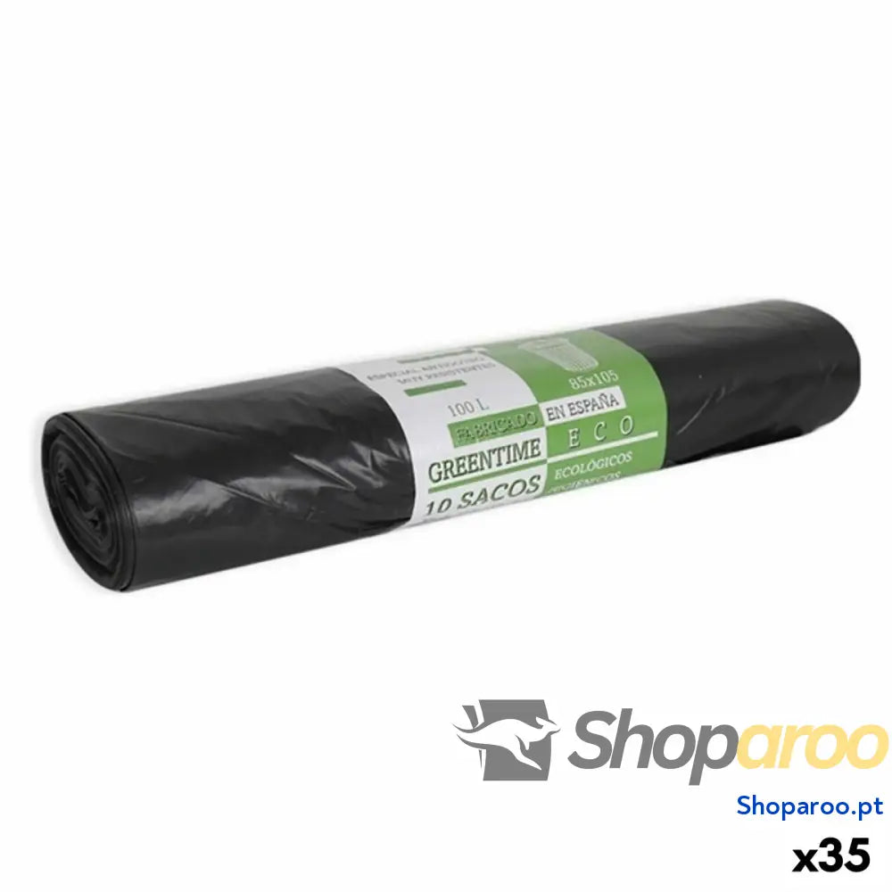 Sacos de Lixo Eco Green Time GR36748 100 L (35 Unidades)