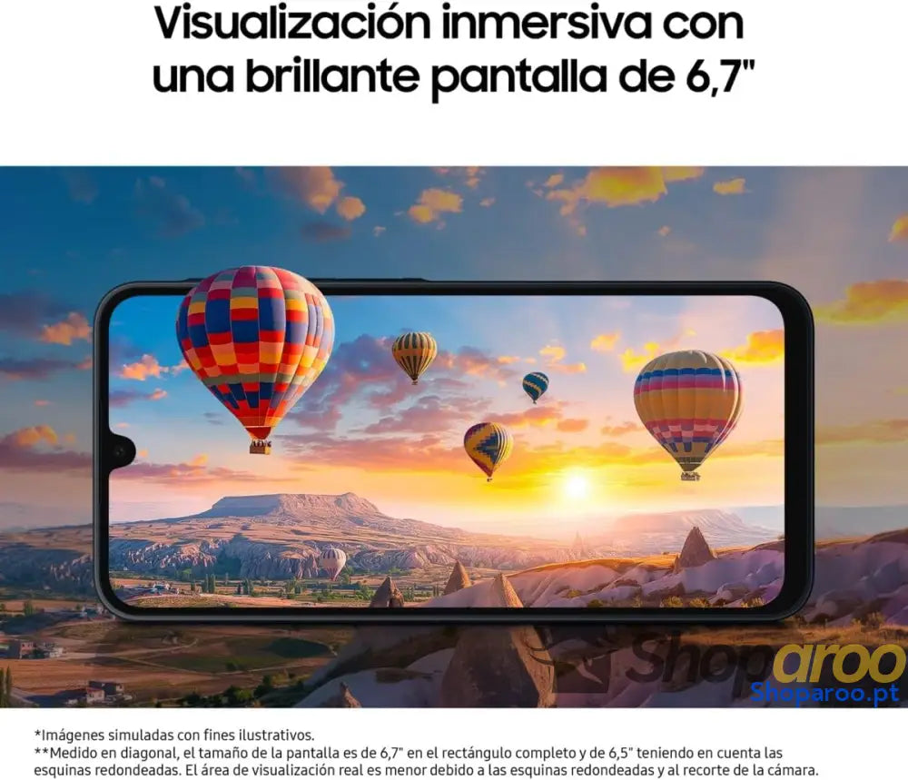 Samsung Galaxy A16 4G LTE telemóvel Android ecrã 6,7’’ super AMOLED várias câmaras armazenamento de 256 GB preto