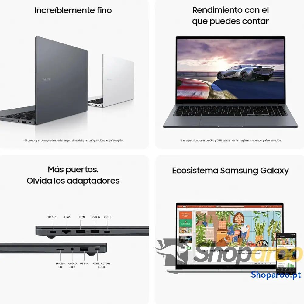 Samsung Galaxy Book4 Computador portátil ultrafino de 15,6’’ Full HD LED Intel Core i5 1335U 16 GB RAM 512 SSD Iris Xe