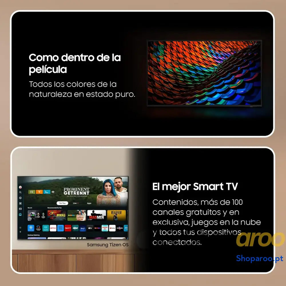 Samsung TV Crystal UHD 2024 43DU7105 Smart de 43’’ com cores puras PurColor a melhor todos os altifalantes