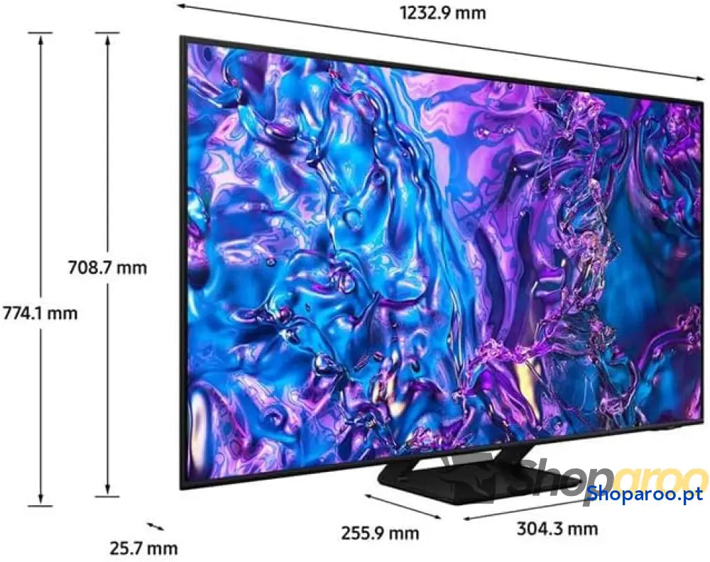 Samsung TV QLED 4K 2024 55Q70D Smart de 55’’ com mais 1.000 milhões cores a melhor GANHE os jogos 120 Hz e ouça todos