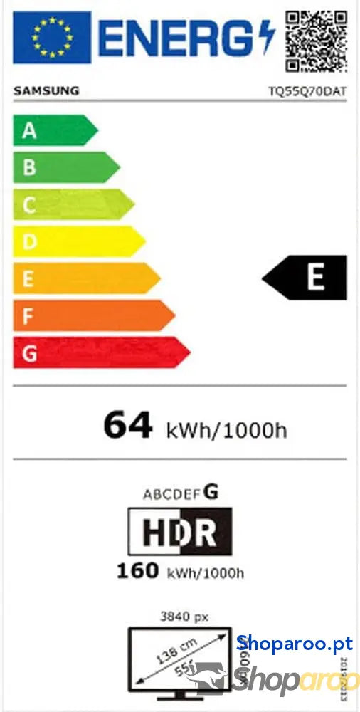 Samsung TV QLED 4K 2024 55Q70D Smart de 55’’ com mais 1.000 milhões cores a melhor GANHE os jogos 120 Hz e ouça todos