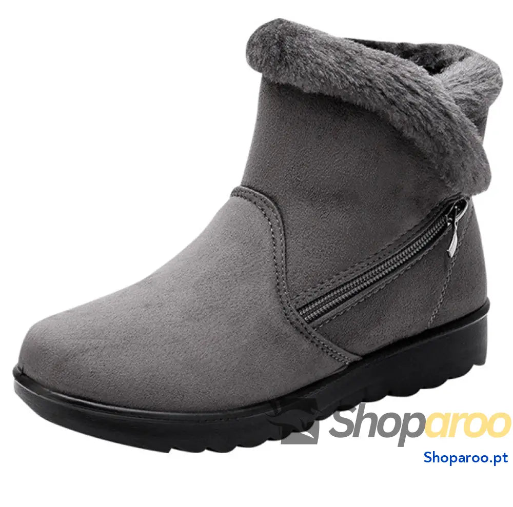 Sapatos de tecido quente para mulheres botas neve idosos