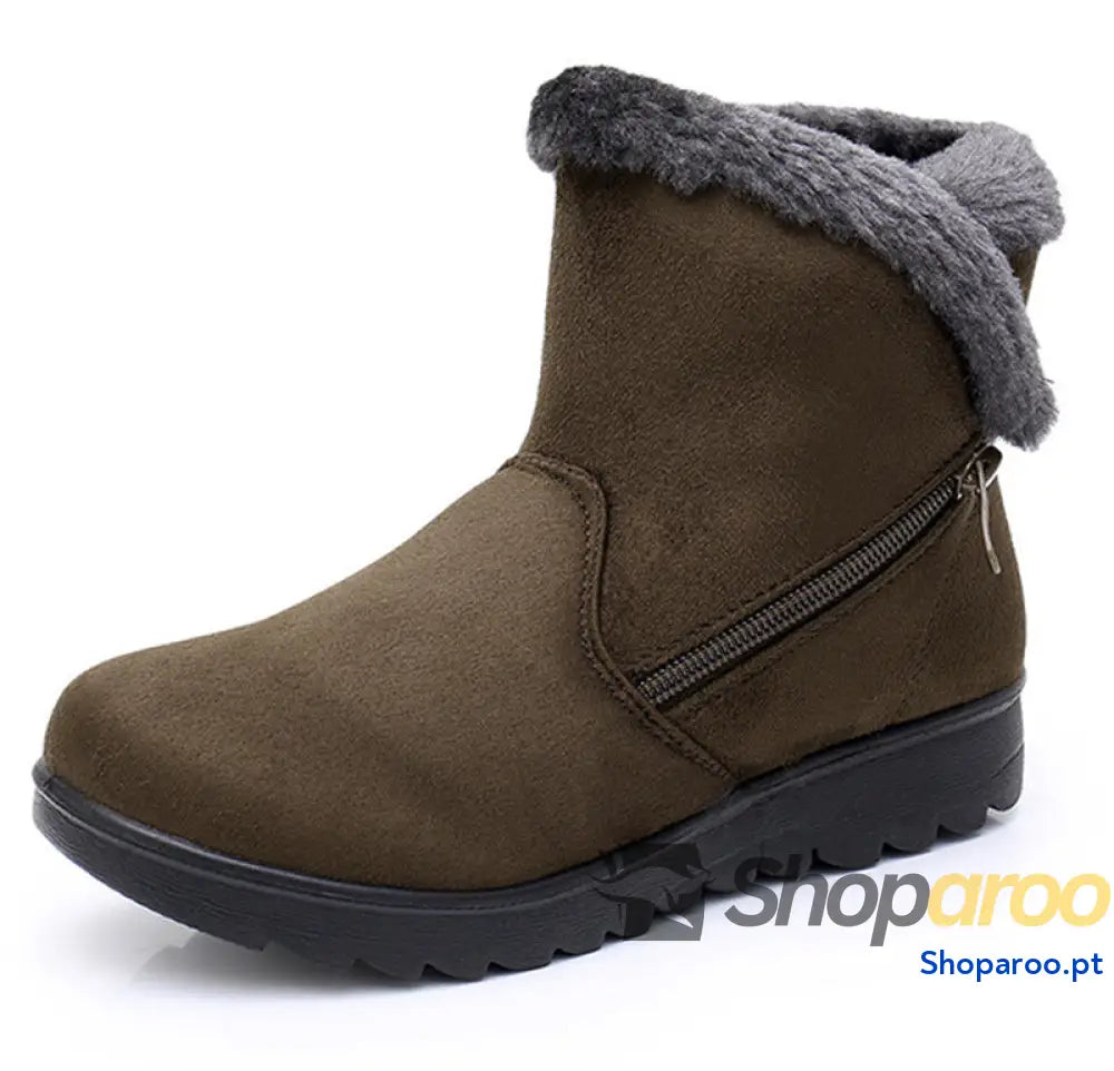Sapatos de tecido quente para mulheres botas neve idosos