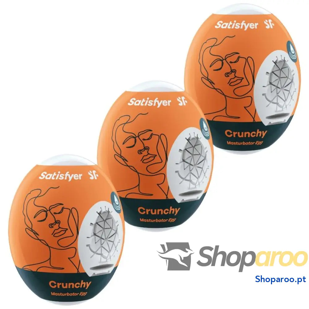 SATISFYER - 3 OVOS MASTURBADOR CRUNCHY