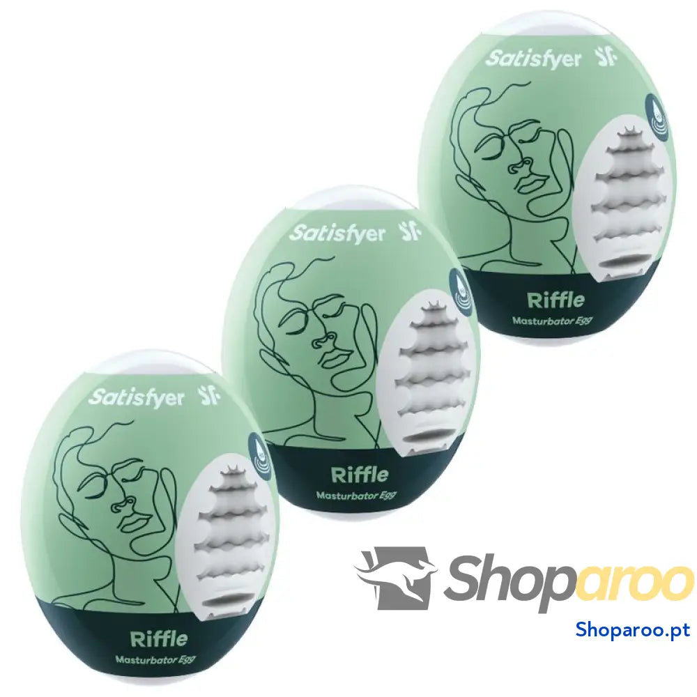 SATISFYER - 3 OVOS MASTURBADOR RIFFLE