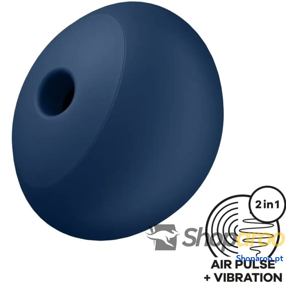 SATISFYER AIR POWER 4 ESTIMULADOR E VIBRADOR 12 VIBRAÇÕES AZUL