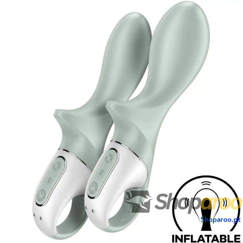 SATISFYER - AIR PUMP BOOTY 3 VIBRADOR ANAL INFLÁVEL GREYGREEN
