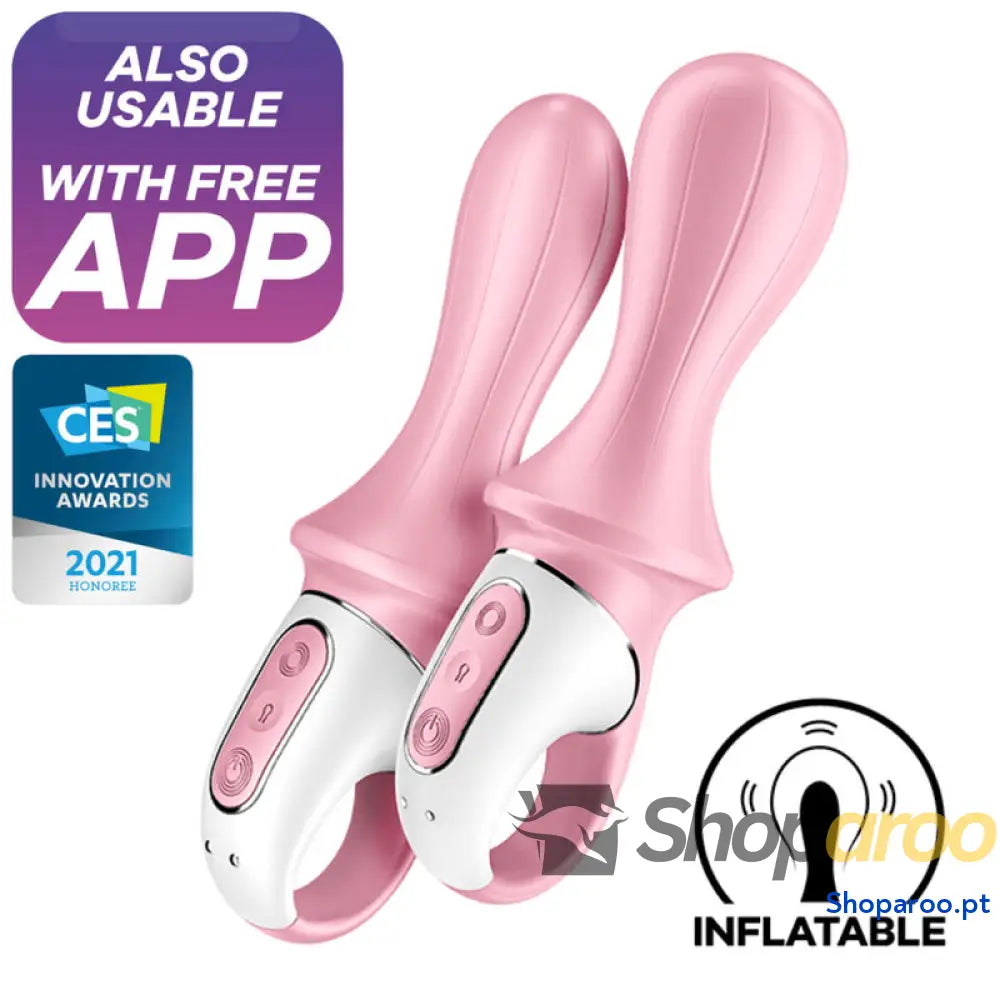 SATISFYER - AIR PUMP BOOTY 5+ VIBRADOR ANAL INFLVEL ROSA