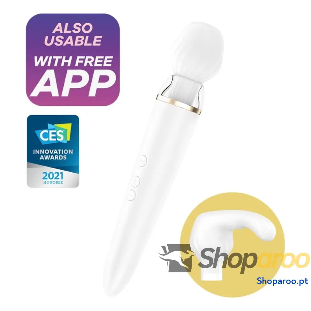 SATISFYER - APLICATIVO DOUBLE WANDER BRANCO