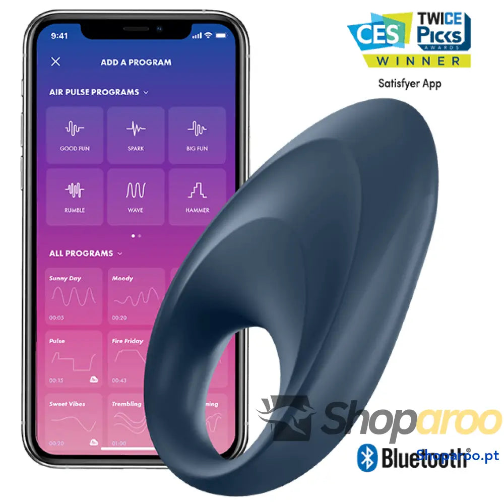SATISFYER - APLICATIVO VIBRADOR DE UM ANEL MIGHTY
