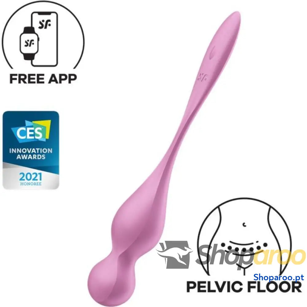 SATISFYER BOLAS DE KEGEL VIBRANTES LOVE BIRDS ROSA