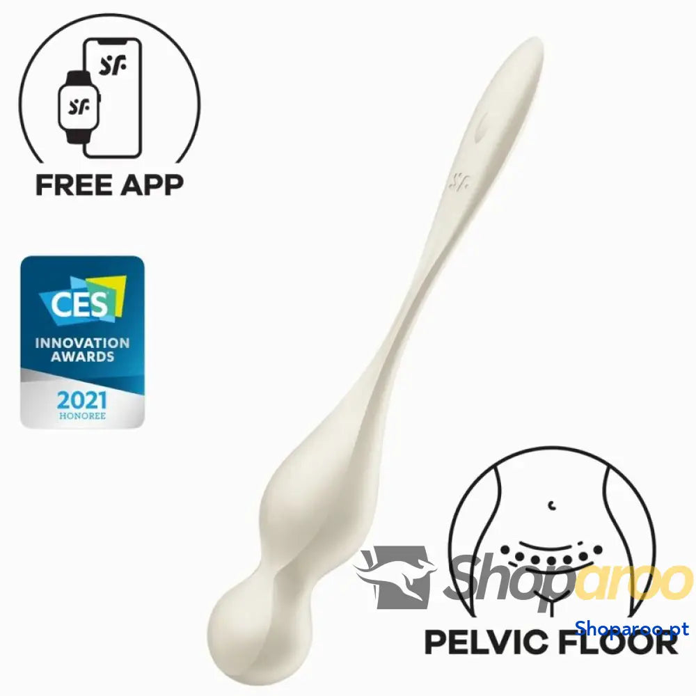 SATISFYER BOLAS VIBRATÓRIAS DE KEGEL LOVE BIRDS BRANCO
