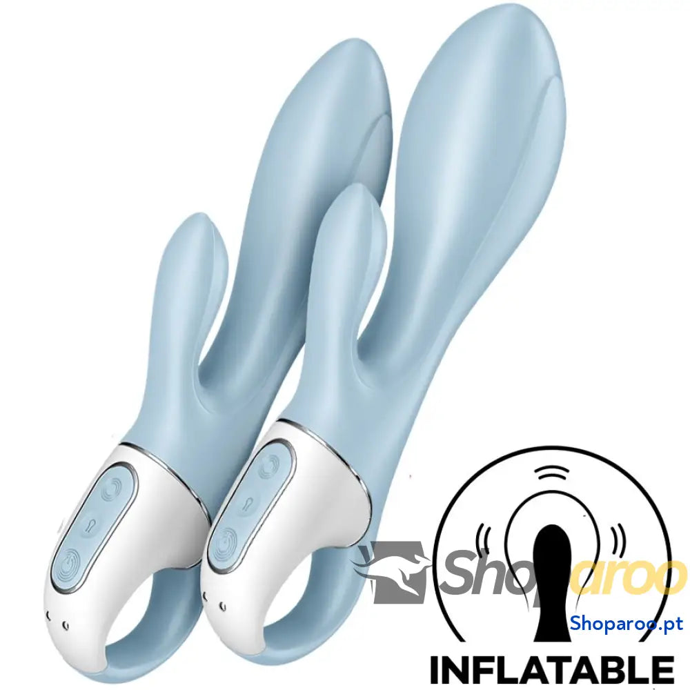 SATISFYER - BOMBA DE AR BUNNY 1 COELHO INFLÁVEL VIBRADOR AZUL