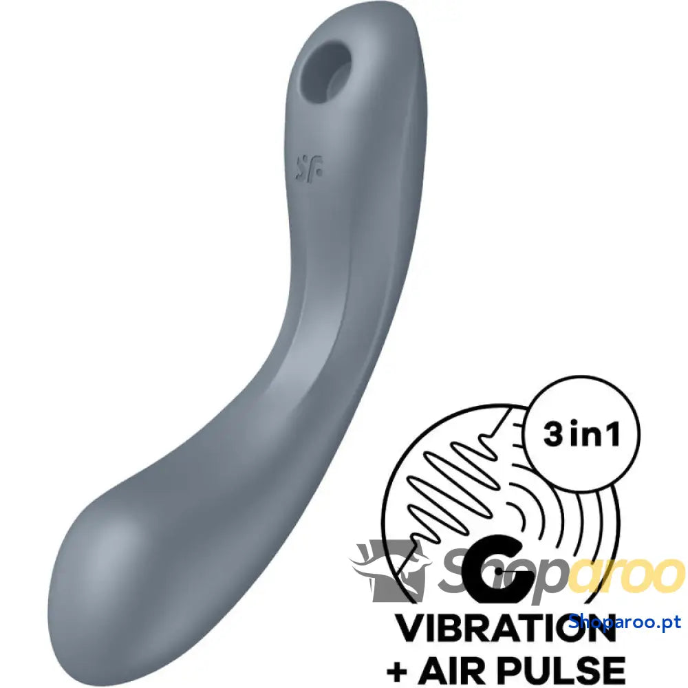 SATISFYER - CURVE TRINITY 1 AIR PULSE VIBRATION GREY