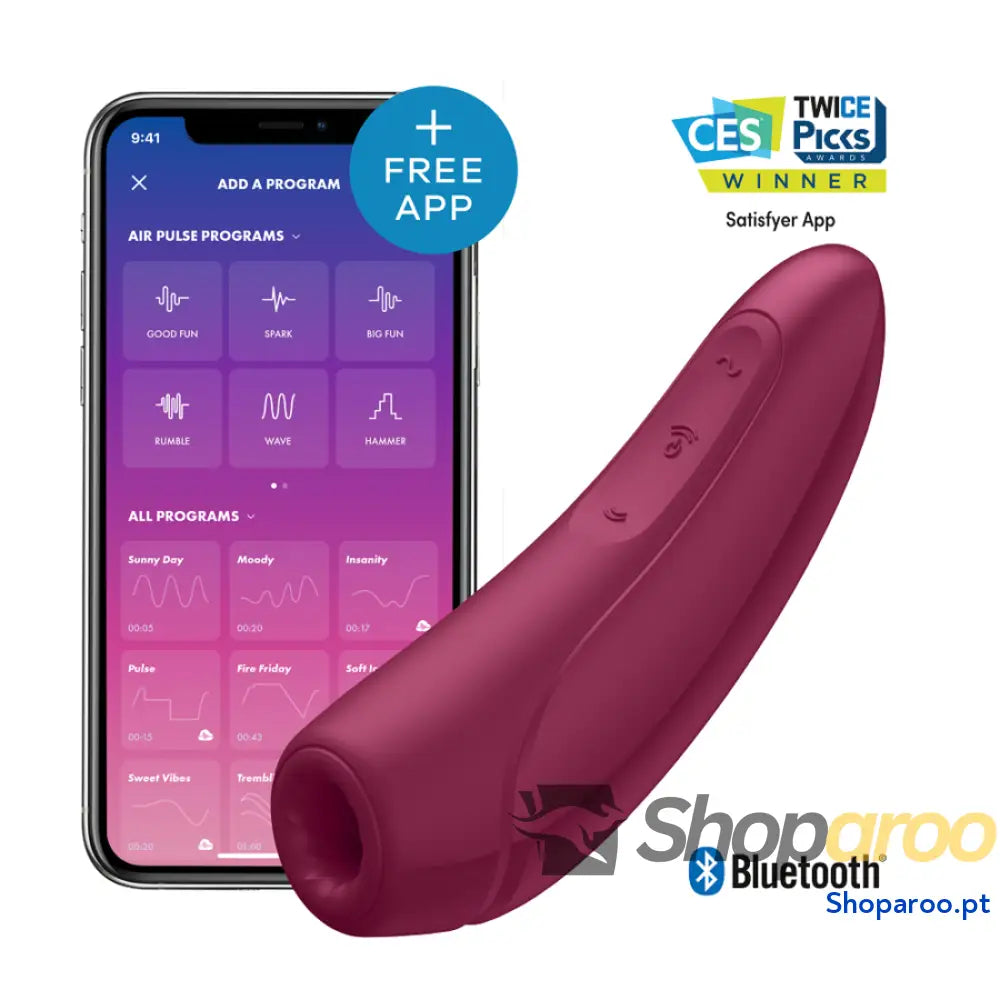 SATISFYER - CURVY 1 + VERMELHO ROSA