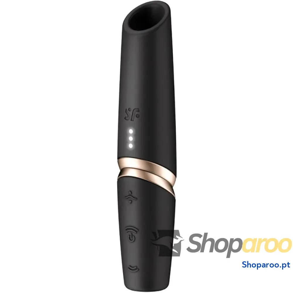 SATISFYER ESTIMULADOR DE CLITÓRIS PERFECT KISS WAVE PRETO / DOURADO