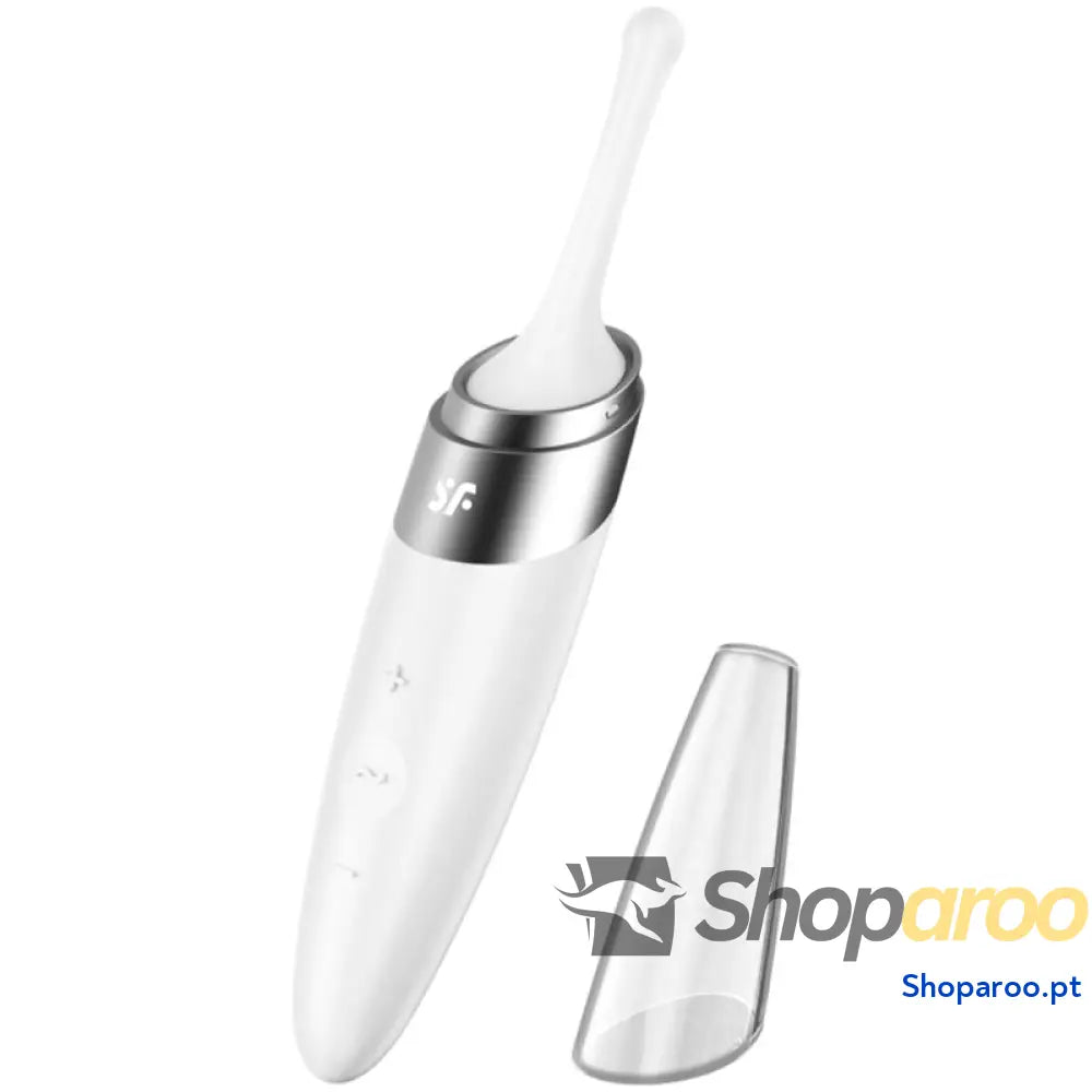 SATISFYER - ESTIMULADOR DE CLITÓRIS TWIRLING DELIGHT BRANCO