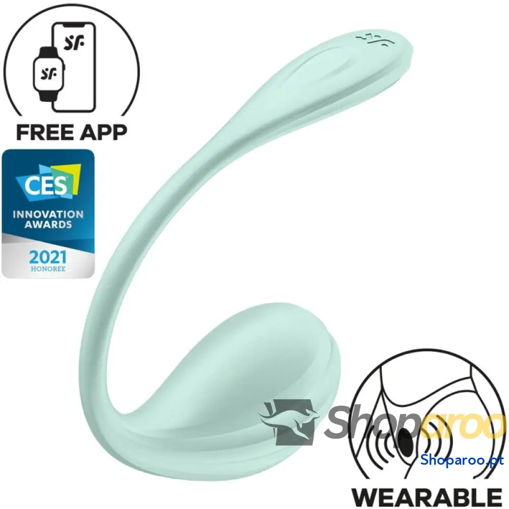 SATISFYER - ESTIMULADOR DE PÉTALA LISA G-POINT ÁGUA VERDE APLICATIVO GRATUITO