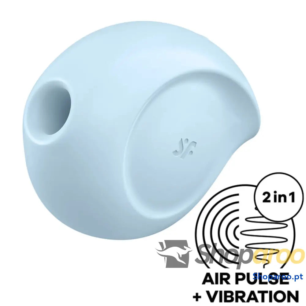 SATISFYER - ESTIMULADOR DE PULSO DE AR SUGAR RUSH E VIBRADOR AZUL