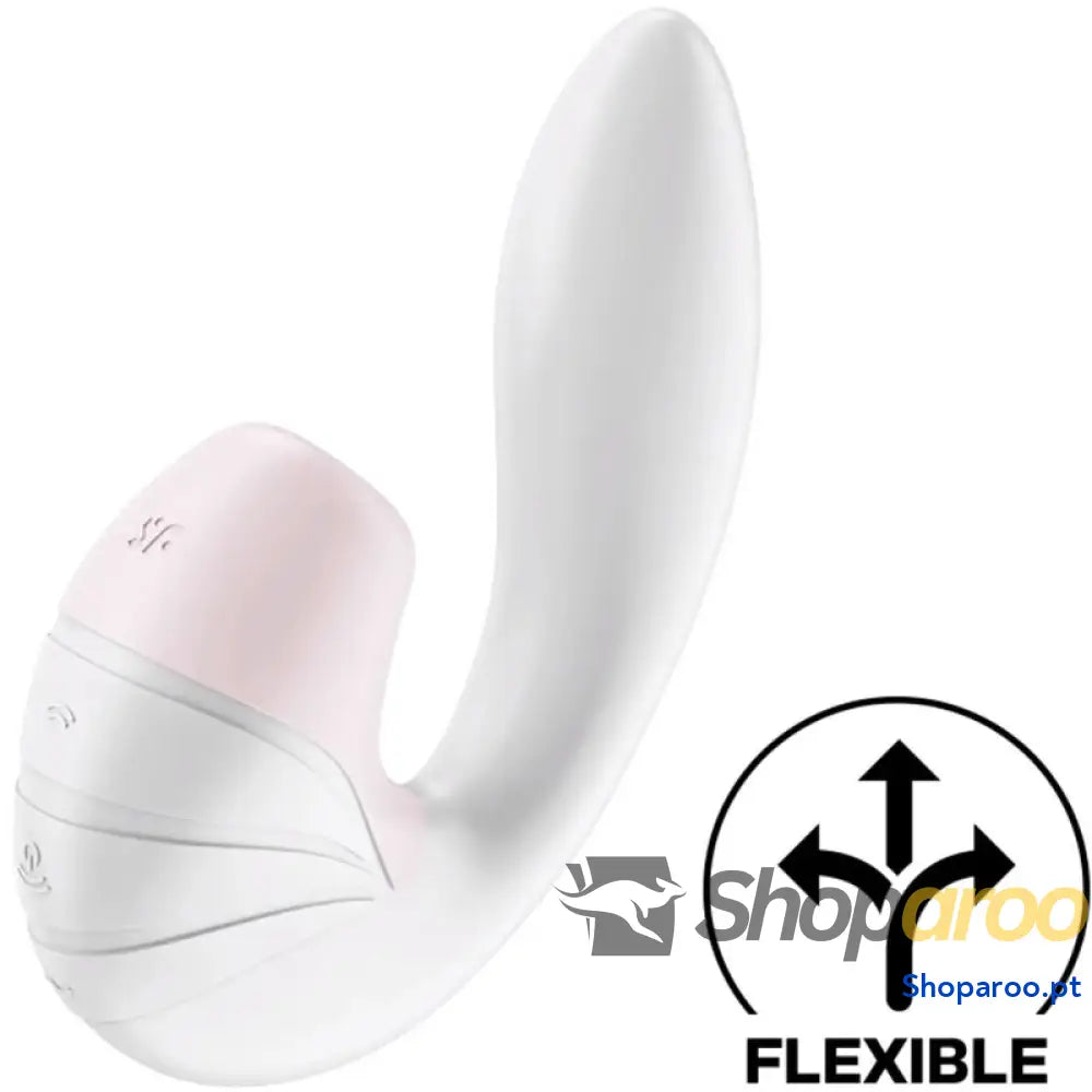 SATISFYER - ESTIMULADOR DE PULSO DE AR SUPERNOVA E VIBRAO BRANCO
