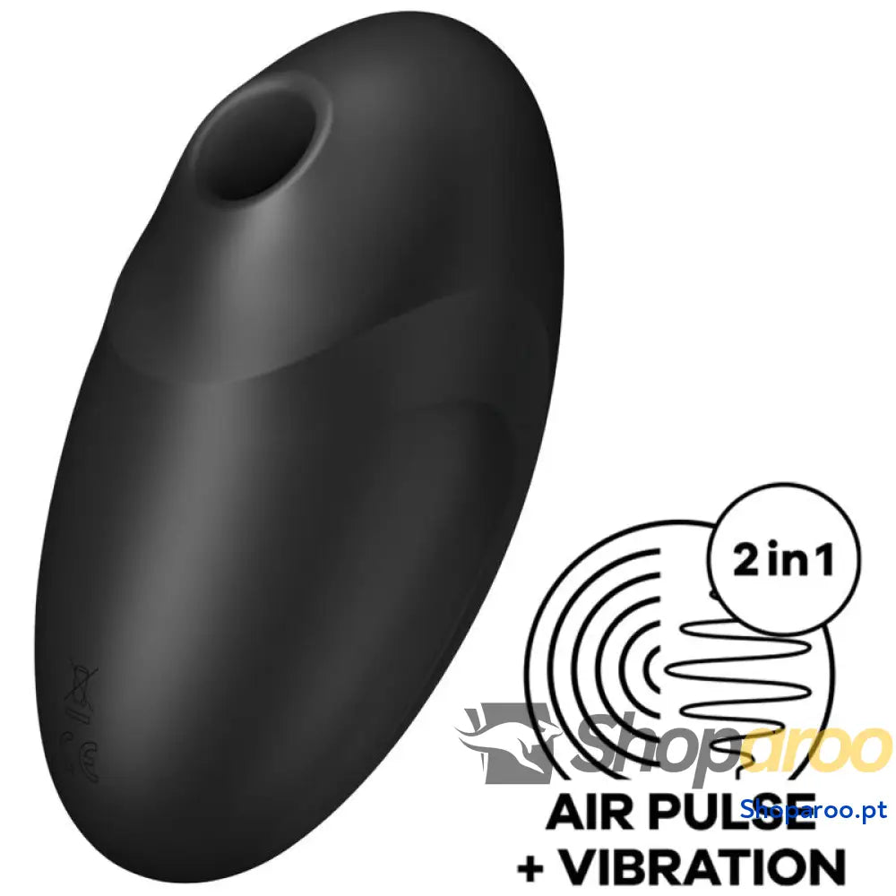 SATISFYER - ESTIMULADOR E VIBRADOR DE PULSO DE AR VULVA LOVER 3 PRETO