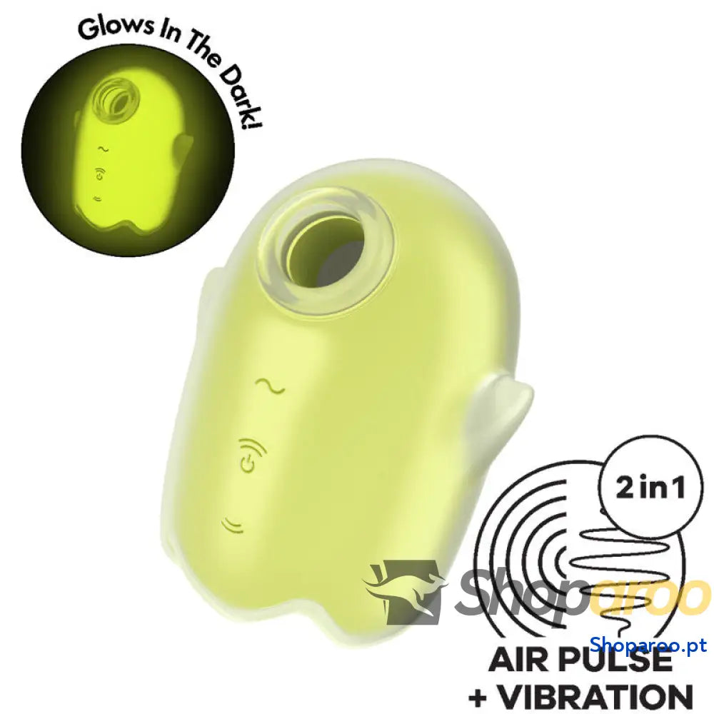 SATISFYER GLOWING GHOST AIR PULSE & VIBRADOR AMARELO