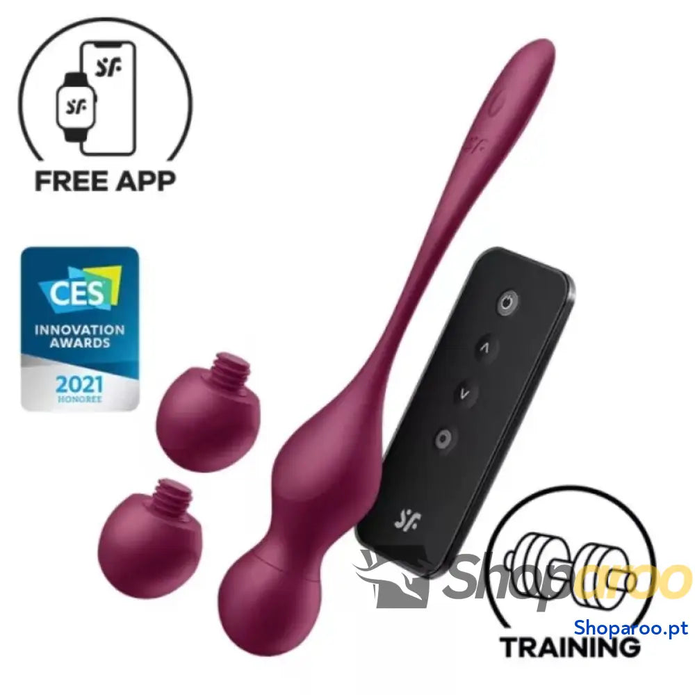 SATISFYER LOVE BIRDS VARY BOLAS VIBRATÓRIAS APLICATIVO GRATUITO VINHO TINTO